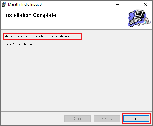 Marathi typing software installation