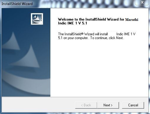 Marathi indic ime installation