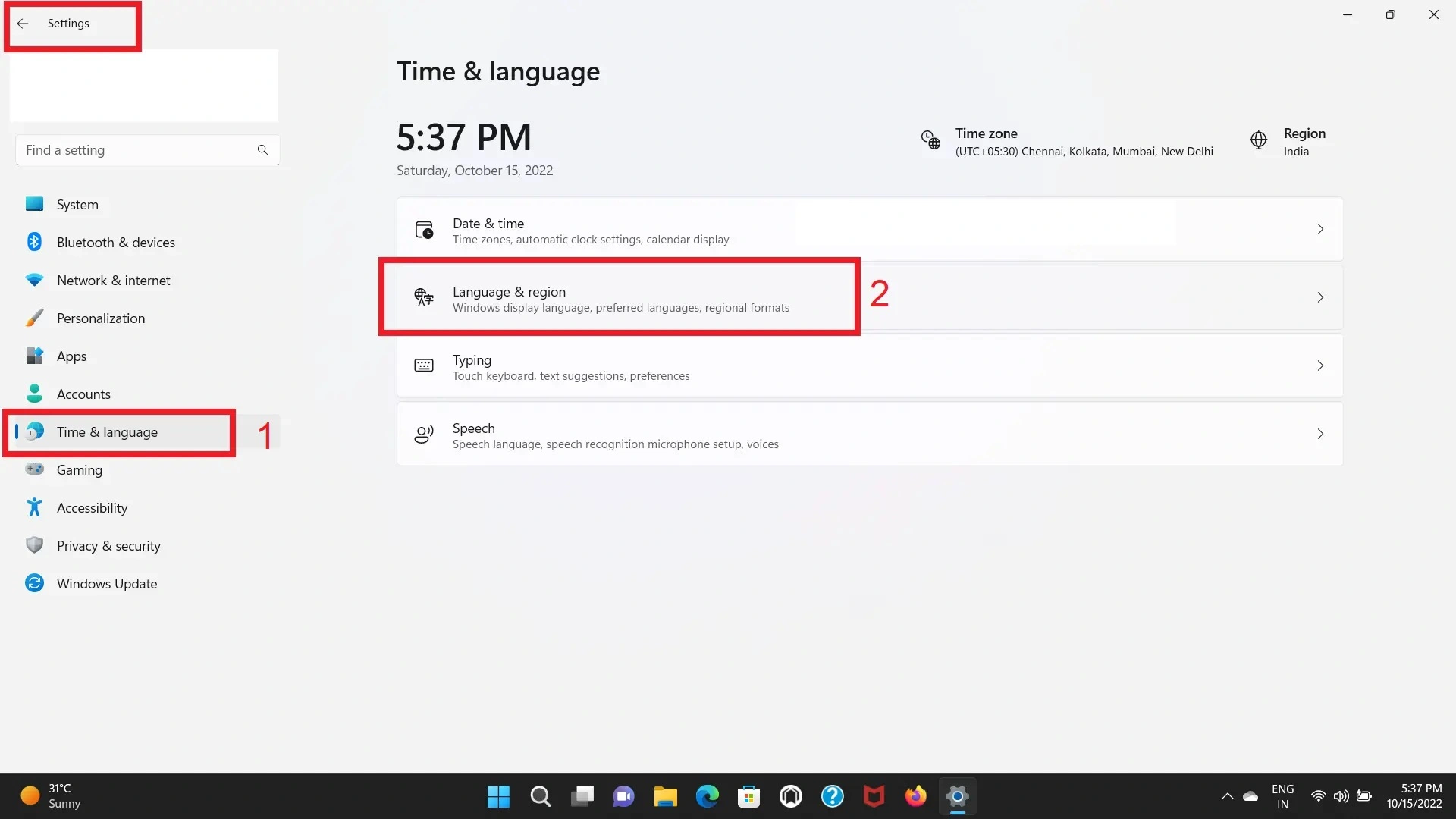 Add Marathi language keyboard windows 11