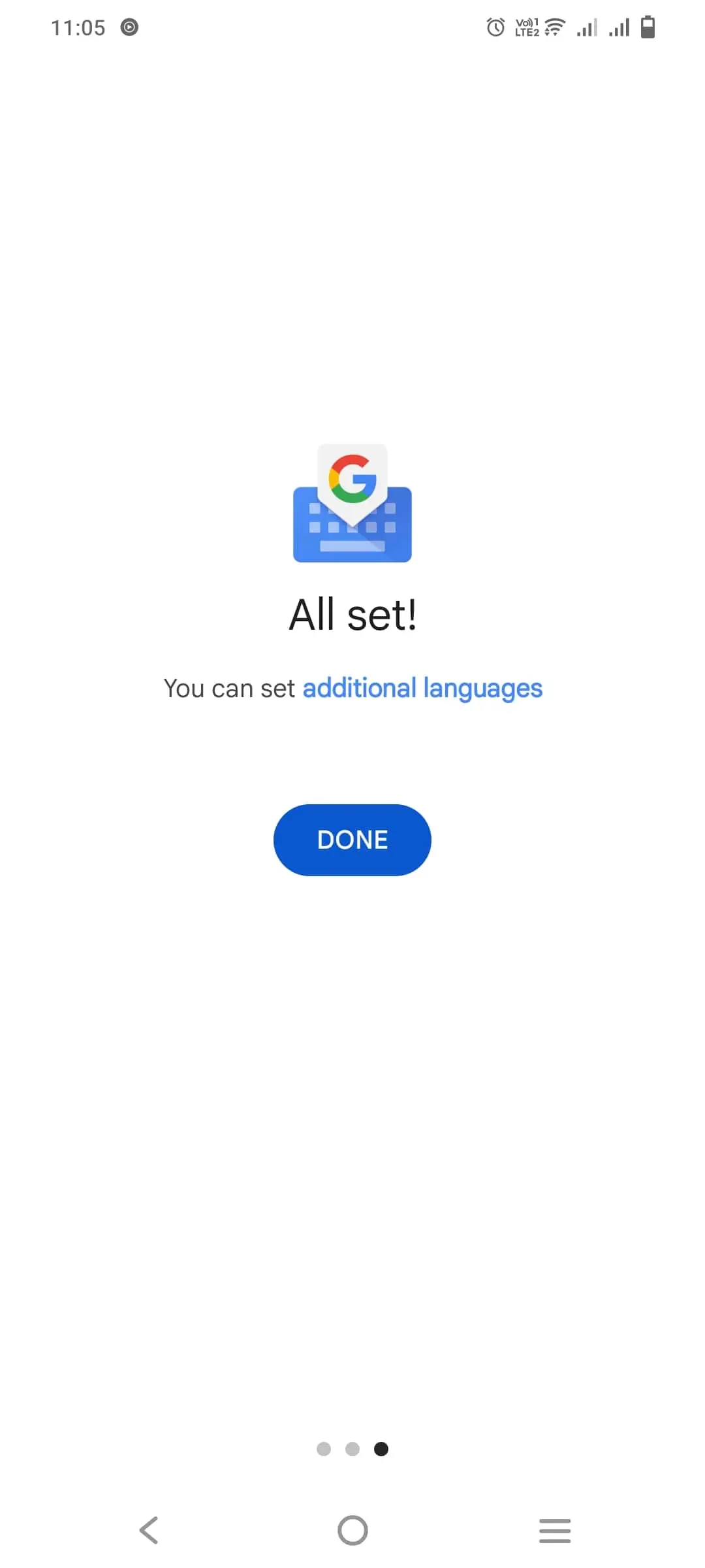 Gboard keyboard app installation